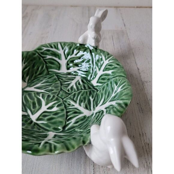 Maxcera cabbage Easter Bunny Bowl dish Decor home - Picture 5 of 9